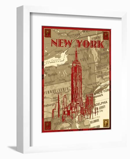 City Stops III-Nicholas Biscardi-Framed Art Print