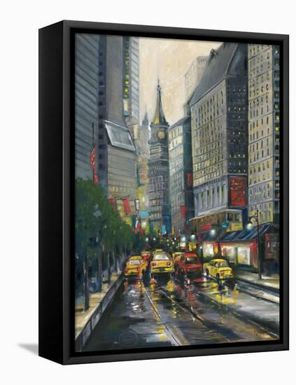 City Street I-J. Adams-Framed Stretched Canvas