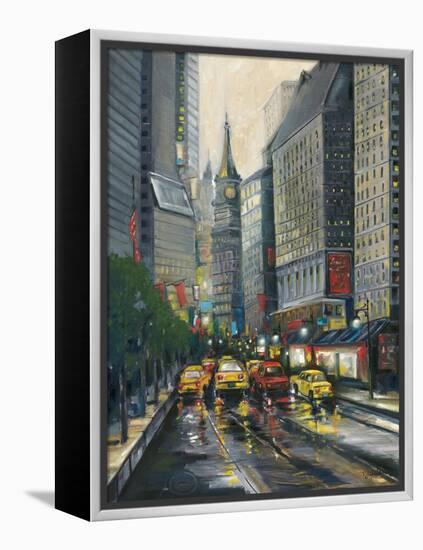 City Street I-J. Adams-Framed Stretched Canvas