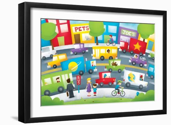 City Street - Turtle-Marcus Cutler-Framed Giclee Print