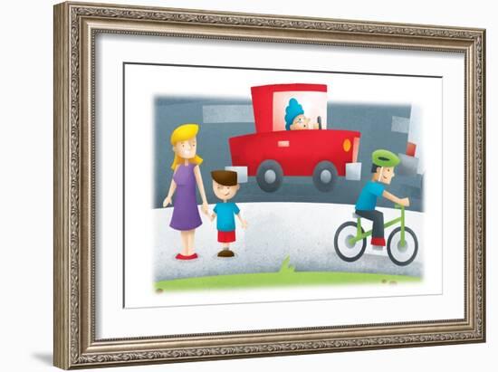 City Street - Turtle-Marcus Cutler-Framed Giclee Print