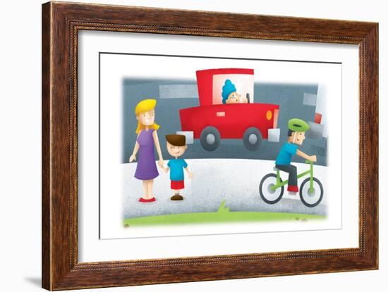 City Street - Turtle-Marcus Cutler-Framed Giclee Print