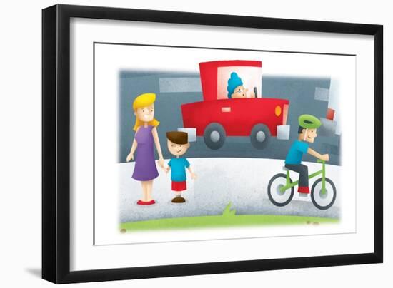 City Street - Turtle-Marcus Cutler-Framed Giclee Print