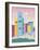 City Towers-Sophie Ledesma-Framed Giclee Print