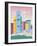 City Towers-Sophie Ledesma-Framed Giclee Print