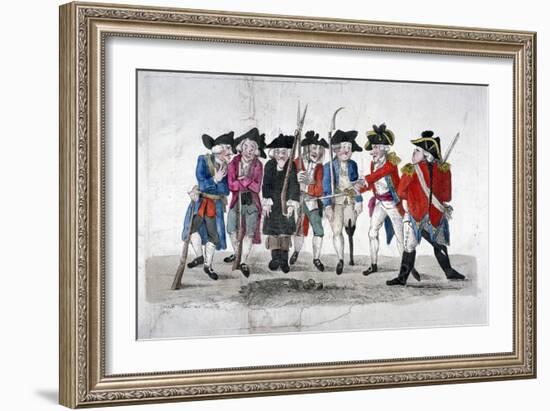 City Traind Bands, 1789-John Nixon-Framed Giclee Print