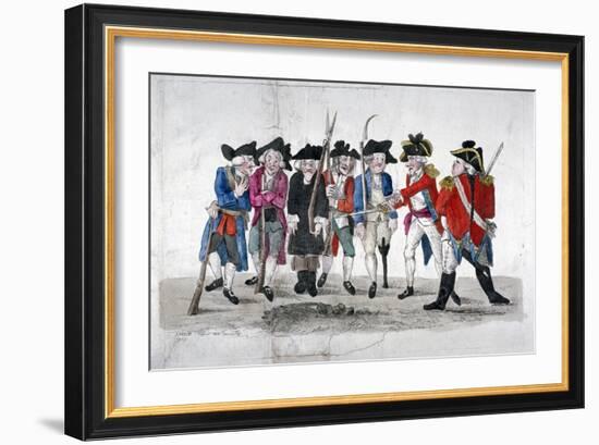 City Traind Bands, 1789-John Nixon-Framed Giclee Print