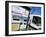 City Trams, Piccadilly Gardens, Manchester, England, United Kingdom-Neale Clarke-Framed Photographic Print