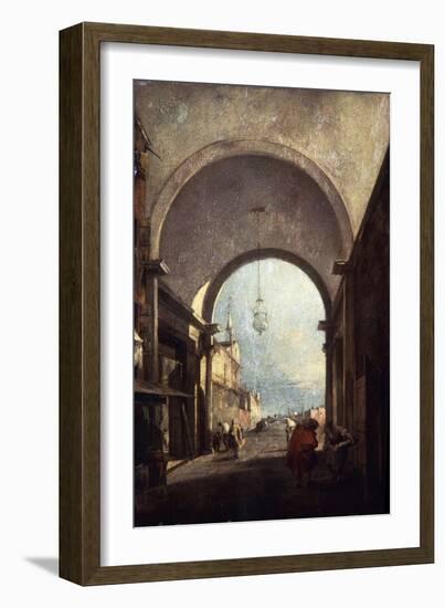 City View, 1770s-Francesco Guardi-Framed Giclee Print