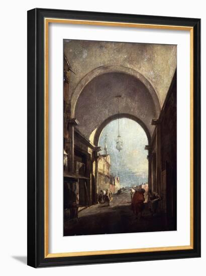 City View, 1770s-Francesco Guardi-Framed Giclee Print