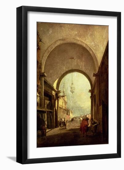 City View, 1775-80-Francesco Guardi-Framed Giclee Print