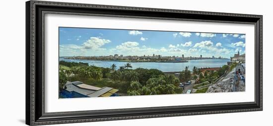 City view from Morro Castle, Havana, Cuba-null-Framed Photographic Print