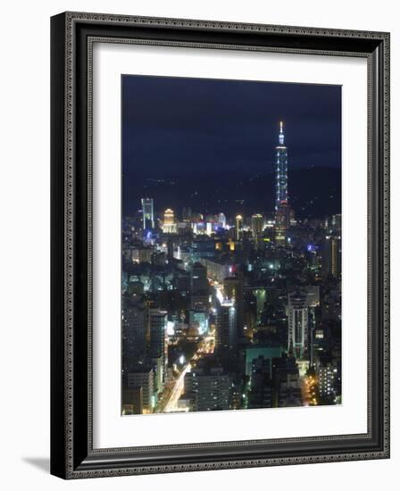 City View from Observatory Tower, Taipei City, Taiwan-Christian Kober-Framed Photographic Print