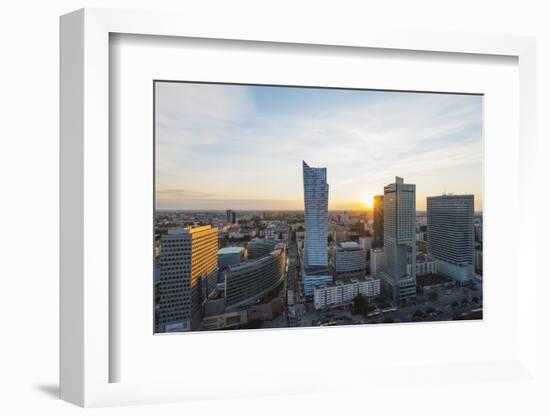 City View from Palace of Culture and Science, Warsaw, Poland, Europe-Christian Kober-Framed Photographic Print