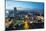City View from Palace of Culture and Science, Warsaw, Poland, Europe-Christian Kober-Mounted Photographic Print