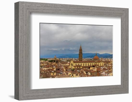 City view from Palazzo Vecchio. Tuscany, Italy.-Tom Norring-Framed Photographic Print