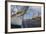 City View from the Marina at Dusk, Dunkerque, French Flanders, France-Walter Bibikow-Framed Photographic Print