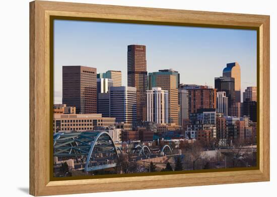 City View from the West, Denver, Colorado, USA-Walter Bibikow-Framed Premier Image Canvas