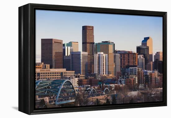 City View from the West, Denver, Colorado, USA-Walter Bibikow-Framed Premier Image Canvas