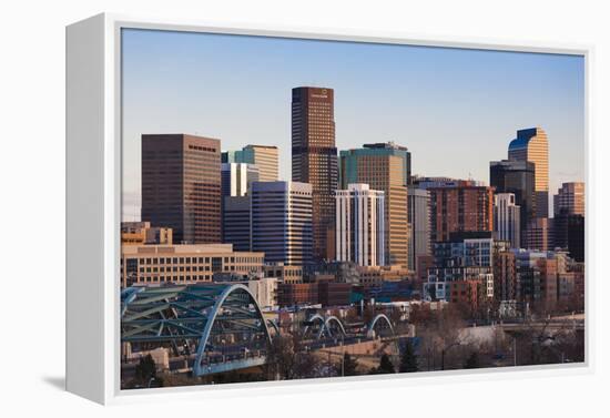 City View from the West, Denver, Colorado, USA-Walter Bibikow-Framed Premier Image Canvas