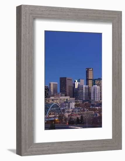 City View from the West, Denver, Colorado, USA-Walter Bibikow-Framed Photographic Print