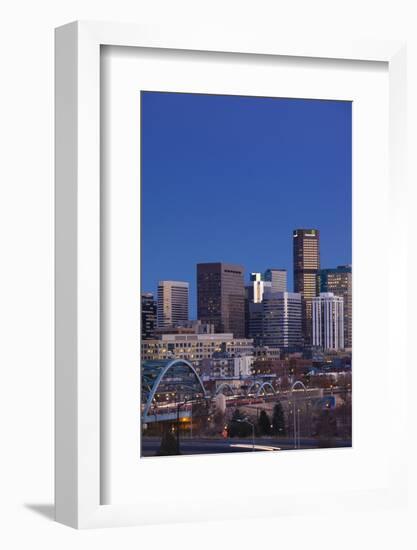 City View from the West, Denver, Colorado, USA-Walter Bibikow-Framed Photographic Print