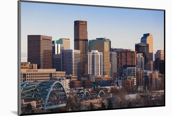 City View from the West, Denver, Colorado, USA-Walter Bibikow-Mounted Photographic Print