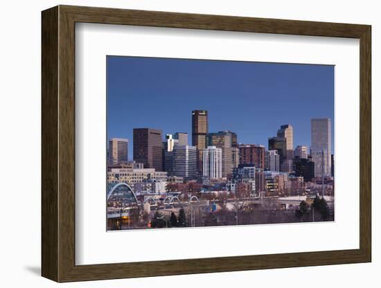 City View from the West, Denver, Colorado, USA-Walter Bibikow-Framed Photographic Print