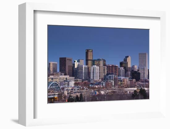 City View from the West, Denver, Colorado, USA-Walter Bibikow-Framed Photographic Print