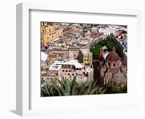 City View Including the Church of San Diego, Guadalajara, Mexico-Charles Sleicher-Framed Photographic Print