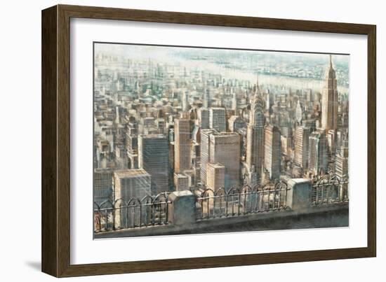 City View of Manhattan-Matthew Daniels-Framed Art Print