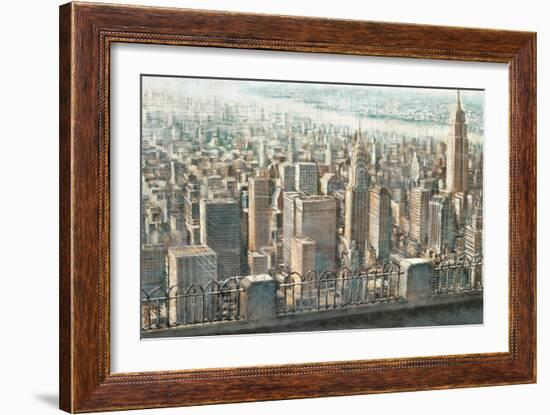 City View of Manhattan-Matthew Daniels-Framed Art Print