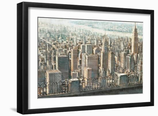 City View of Manhattan-Matthew Daniels-Framed Art Print