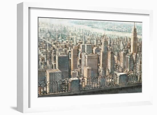 City View of Manhattan-Matthew Daniels-Framed Art Print