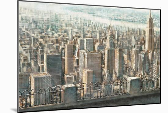 City View of Manhattan-Matthew Daniels-Mounted Art Print