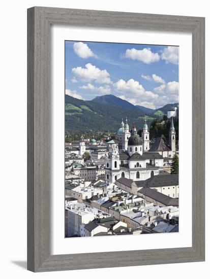 City View of Salzburg, Austria-Julian Castle-Framed Photo