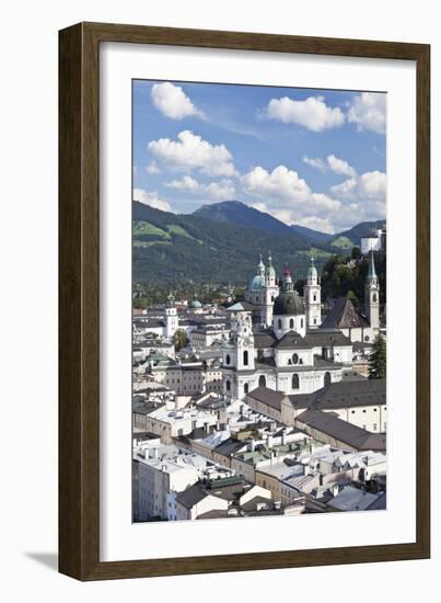 City View of Salzburg, Austria-Julian Castle-Framed Photo