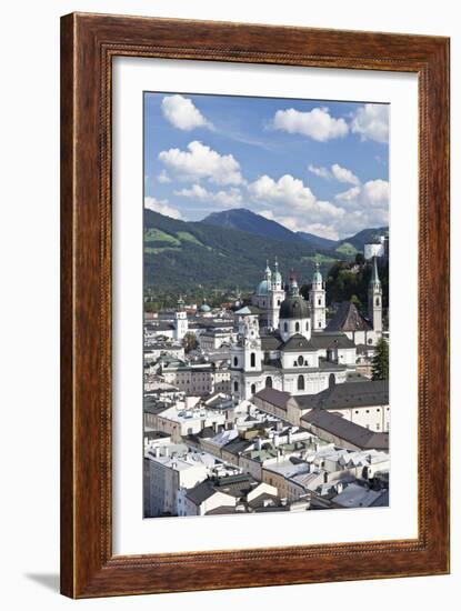 City View of Salzburg, Austria-Julian Castle-Framed Photo