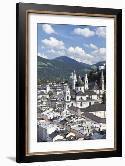 City View of Salzburg, Austria-Julian Castle-Framed Photo