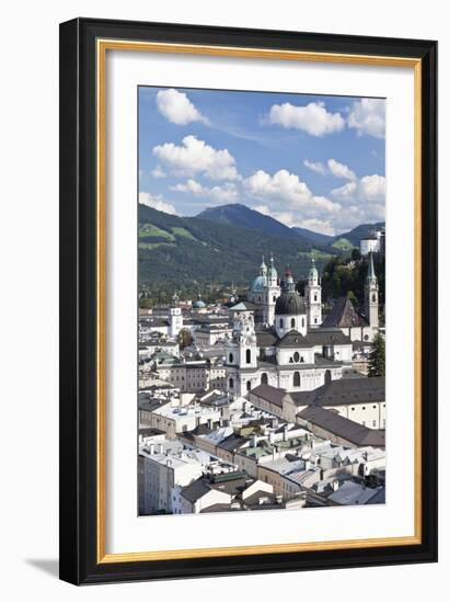 City View of Salzburg, Austria-Julian Castle-Framed Photo