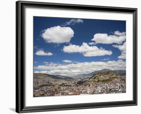 City View with El Panecillo, Quito, Ecuador-Brent Bergherm-Framed Photographic Print