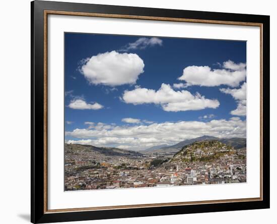 City View with El Panecillo, Quito, Ecuador-Brent Bergherm-Framed Photographic Print