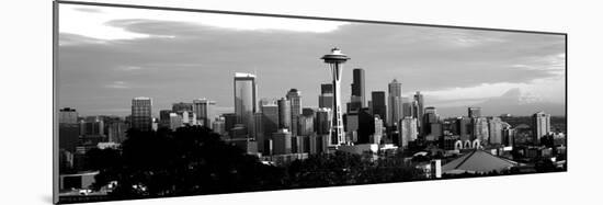 City Viewed from Queen Anne Hill, Space Needle, Seattle, King County, Washington State, USA-null-Mounted Photographic Print