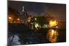 City Walls and Gate at Night, San Juan, PR-George Oze-Mounted Photographic Print