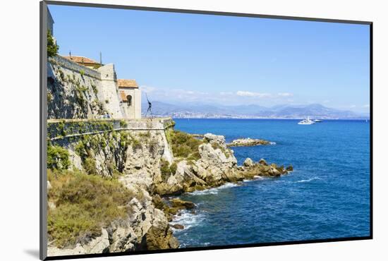 City walls, Antibes, Alpes Maritimes, Cote d'Azur, Provence, France, Mediterranean, Europe-Fraser Hall-Mounted Photographic Print