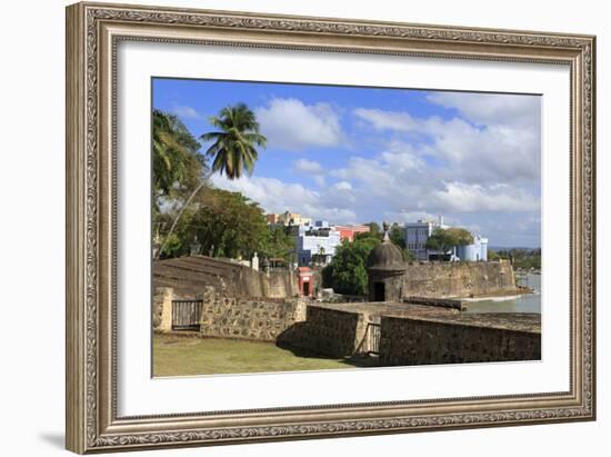 City Walls in Old San Juan, Puerto Rico, West Indies, Caribbean, Central America-Richard Cummins-Framed Photographic Print