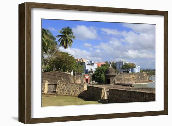 City Walls in Old San Juan, Puerto Rico, West Indies, Caribbean, Central America-Richard Cummins-Framed Photographic Print