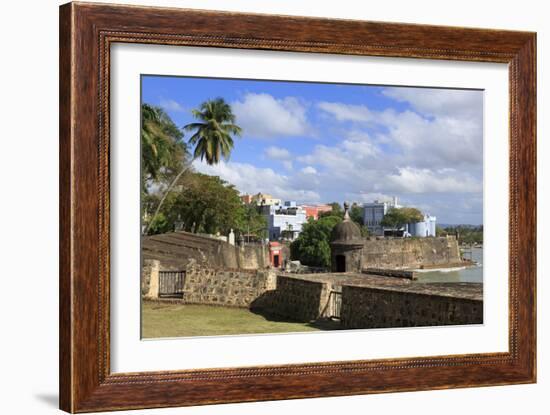 City Walls in Old San Juan, Puerto Rico, West Indies, Caribbean, Central America-Richard Cummins-Framed Photographic Print