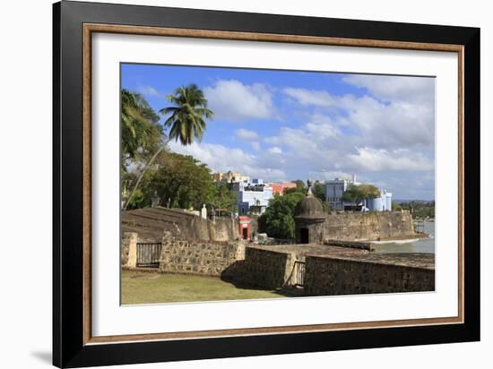 City Walls in Old San Juan, Puerto Rico, West Indies, Caribbean, Central America-Richard Cummins-Framed Photographic Print