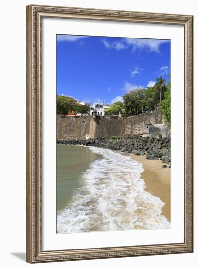 City Walls in Old San Juan, Puerto Rico, West Indies, Caribbean, Central America-Richard Cummins-Framed Photographic Print